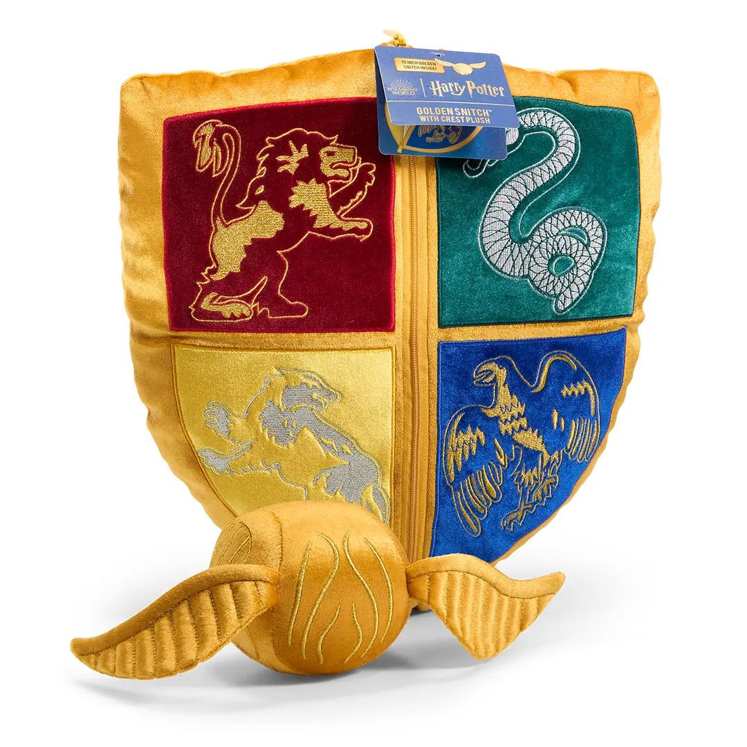 Peluches Blason de Poudlard et Vif d'or - La Muchette