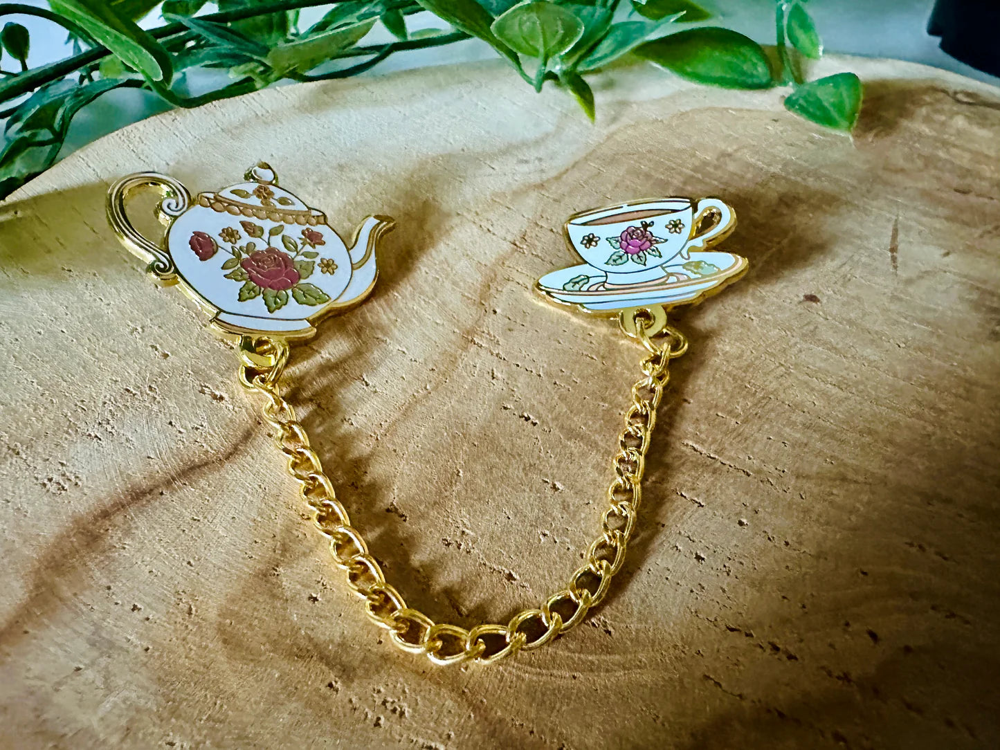 Set de Pin's Théière et tasse - Epingle de col