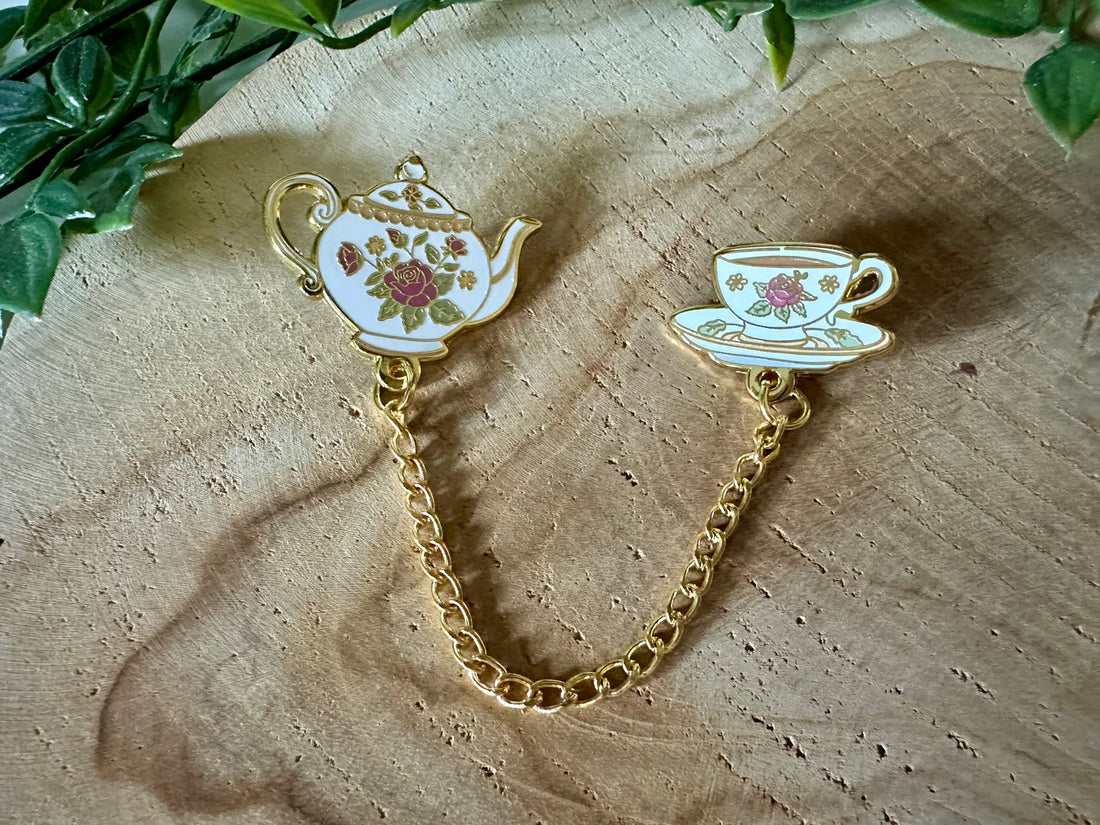 Set de Pin's Théière et tasse - Epingle de col