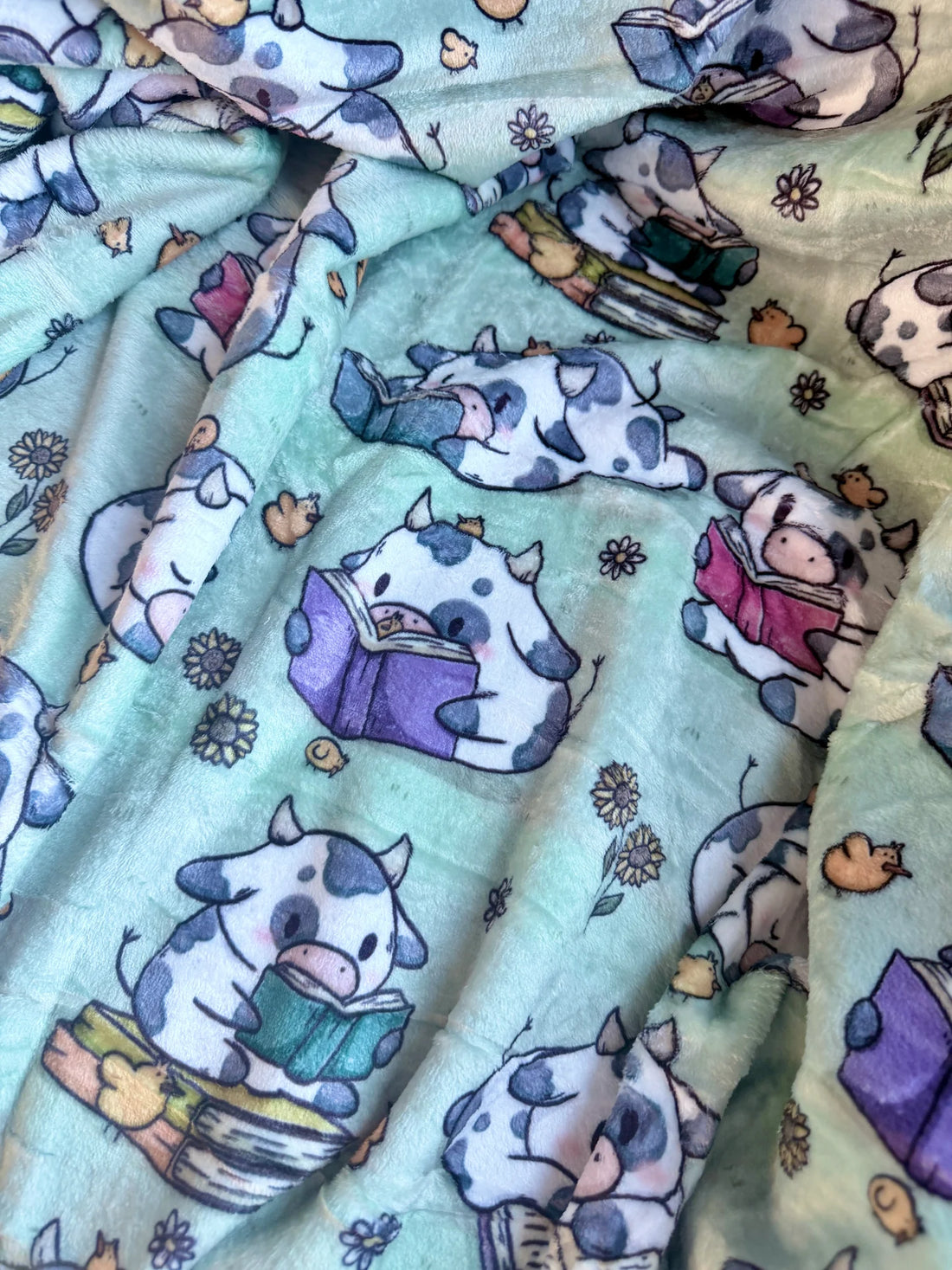 Plaid Petites vaches et poussins