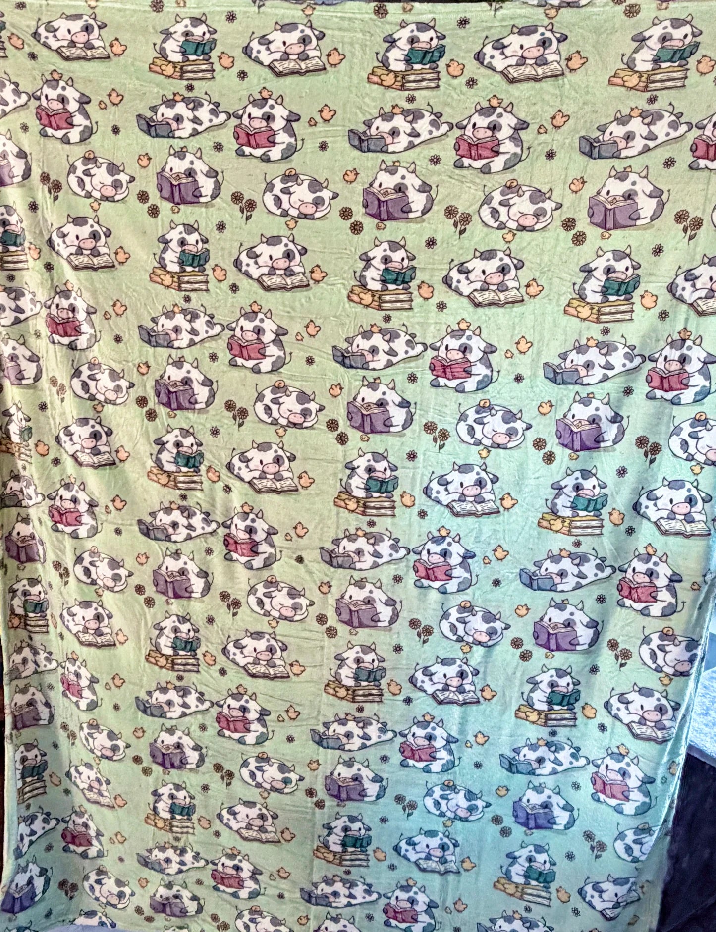 Plaid Petites vaches et poussins