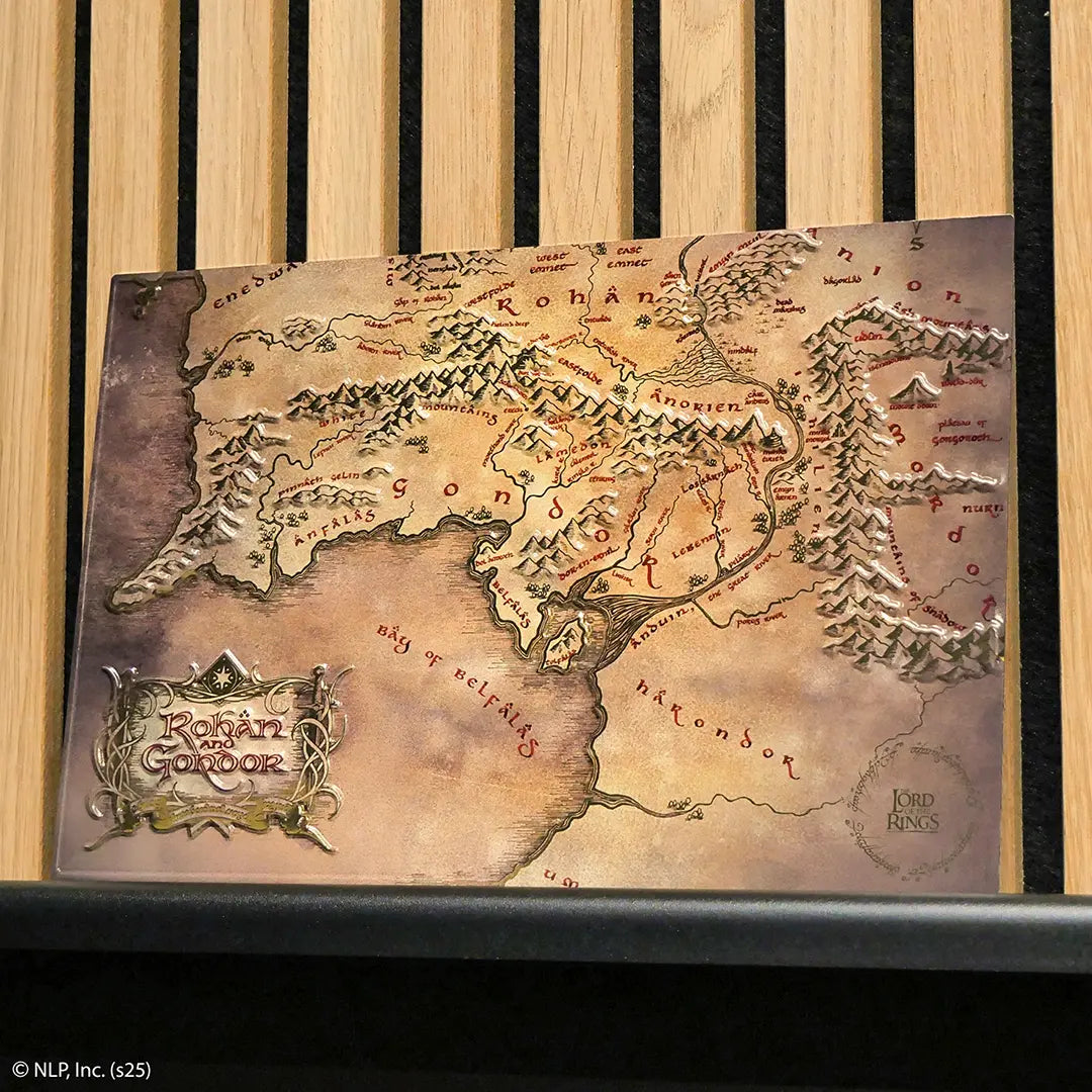 Plaque en aluminium Carte du Rohan et du Gondor - Le Seigneur des Anneaux
