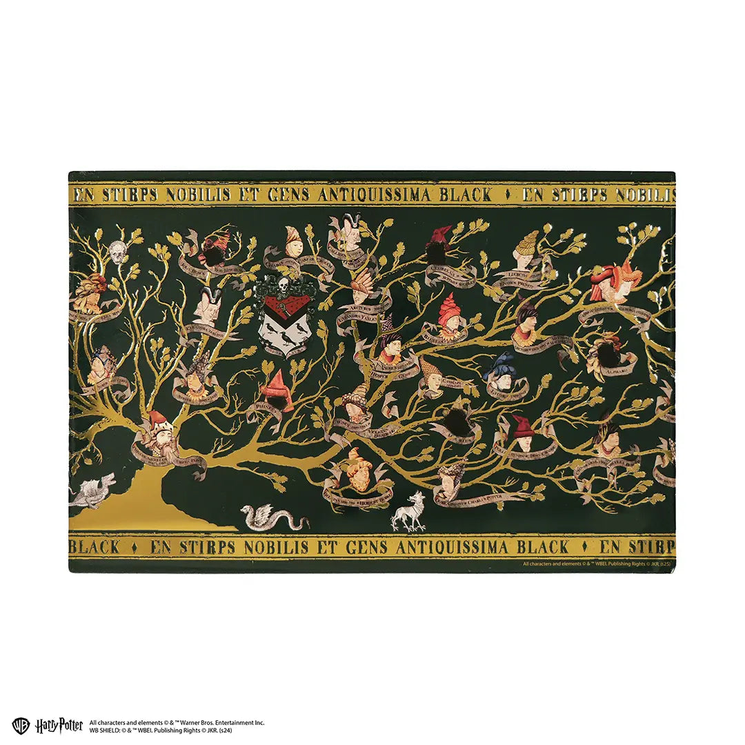 Plaque en aluminium Famille Black