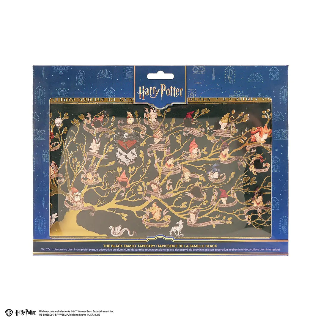 Plaque en aluminium Famille Black