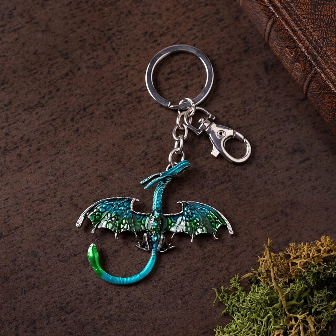Porte-clés Dragon Bleu de Légendes mystiques