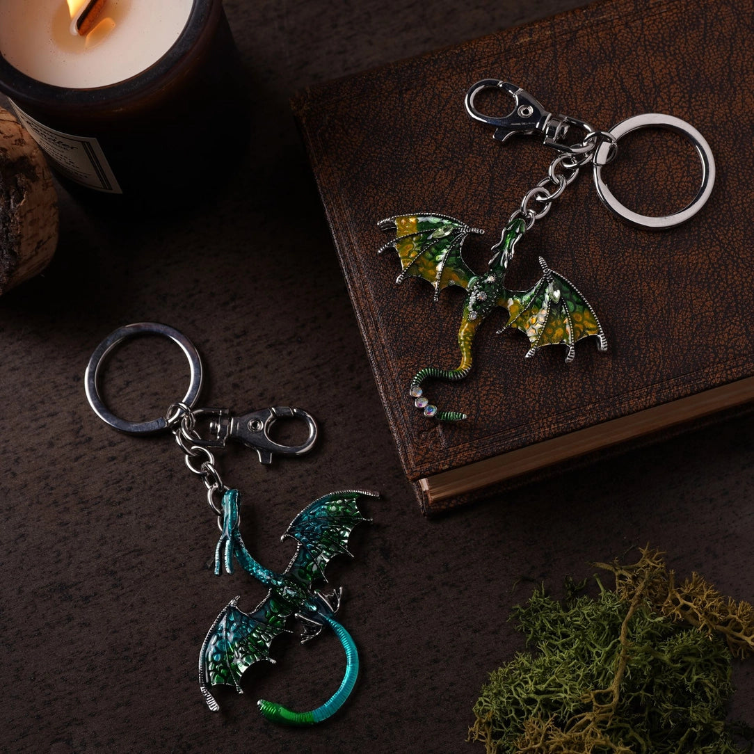 Porte-clés Dragon Vert de Légendes mystiques