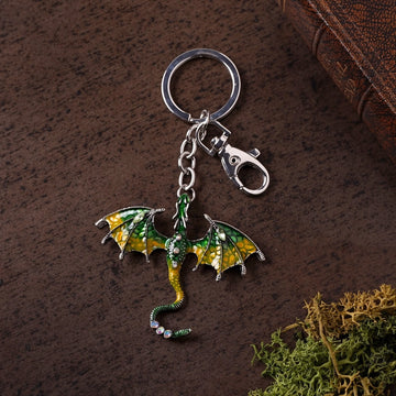 Porte-clés Dragon Vert de Légendes mystiques