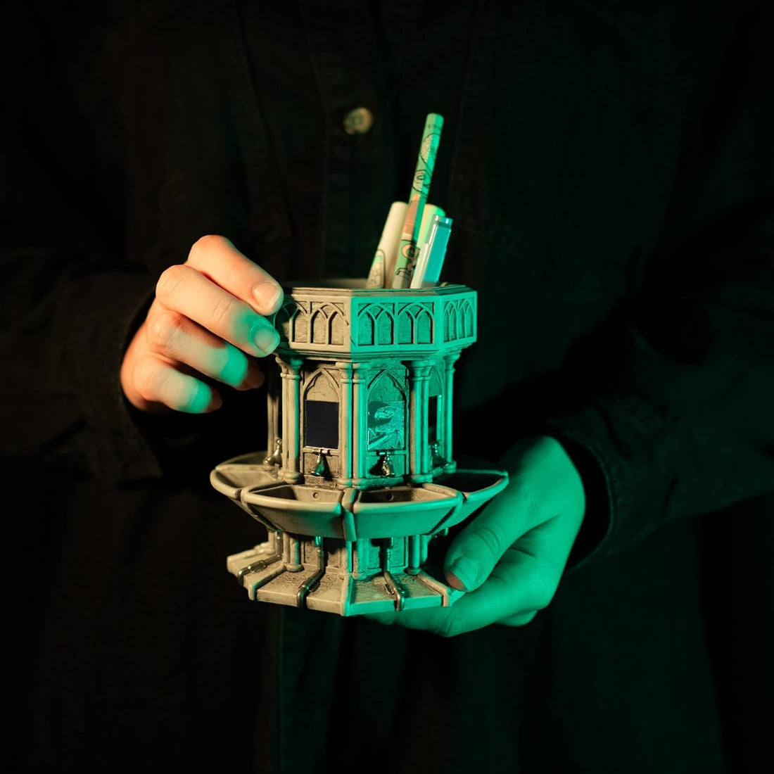 Pot à crayons Harry Potter avec set d'écriture