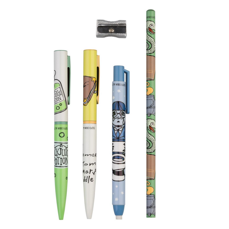 Pot à crayons Harry Potter avec set d'écriture