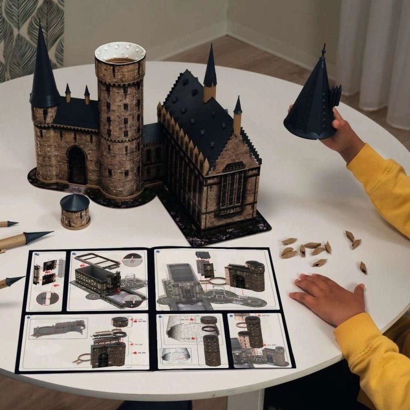 Puzzle 3D Château de Poudlard : Grande Salle - Night Edition (643 pièces) - La Muchette