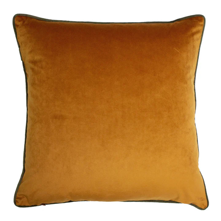 Housse de coussin en velours - Renard doré
