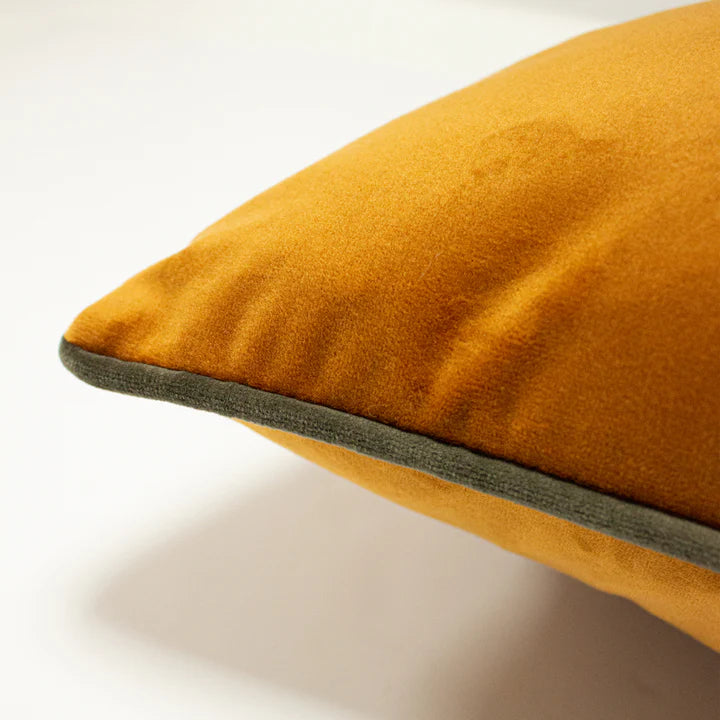 Housse de coussin en velours - Renard doré