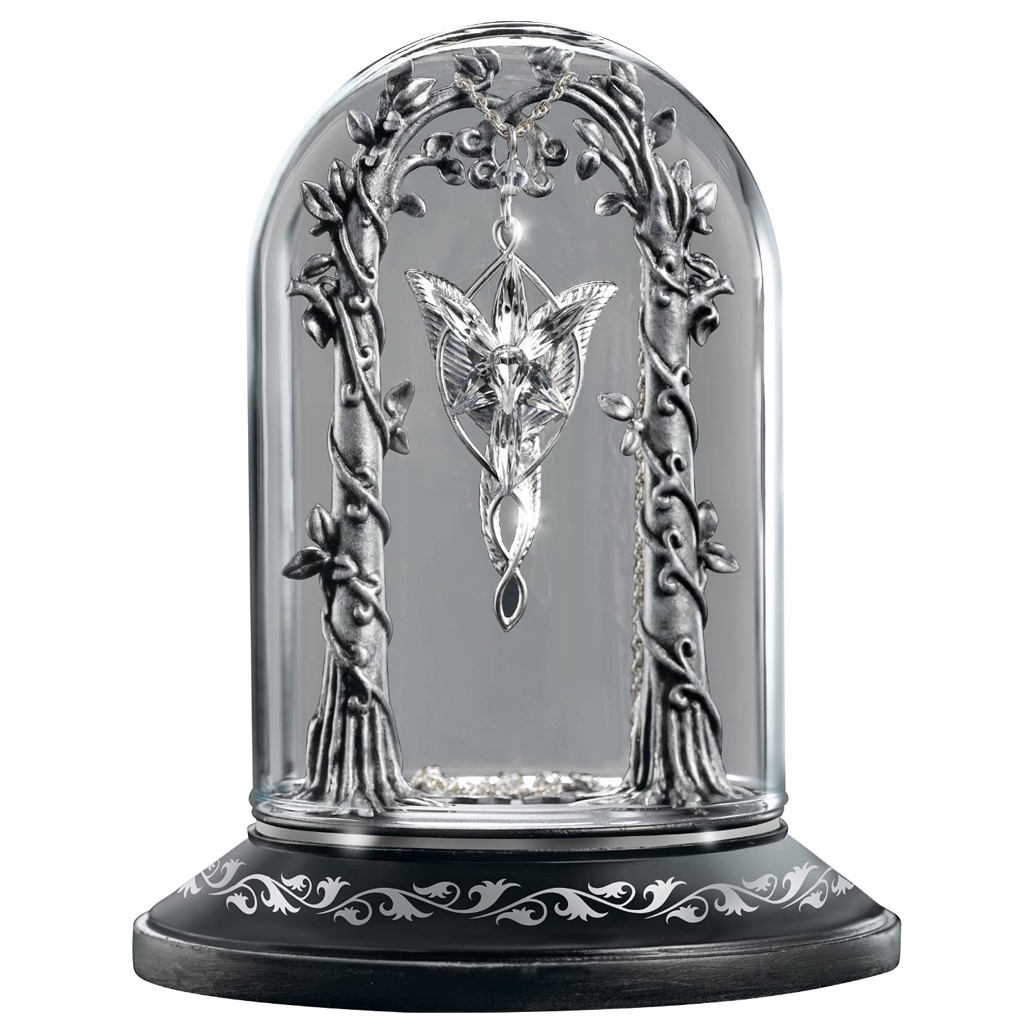 Présentoir Pendentif Arwen Étoile du Soir - Le Seigneur des Anneaux - Socle & Cloche