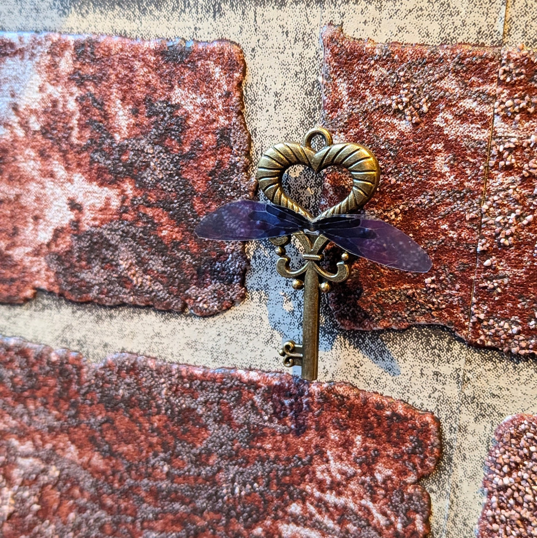 Clés volantes transparentes - Petites violettes