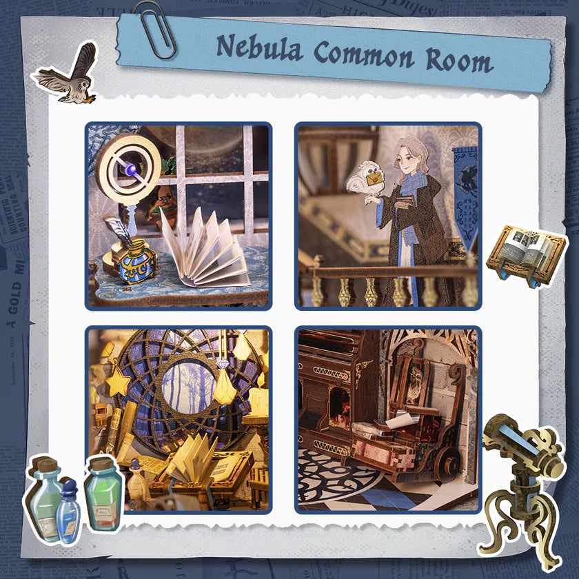 Diorama de bibliothèque - Salle Commune Nebula