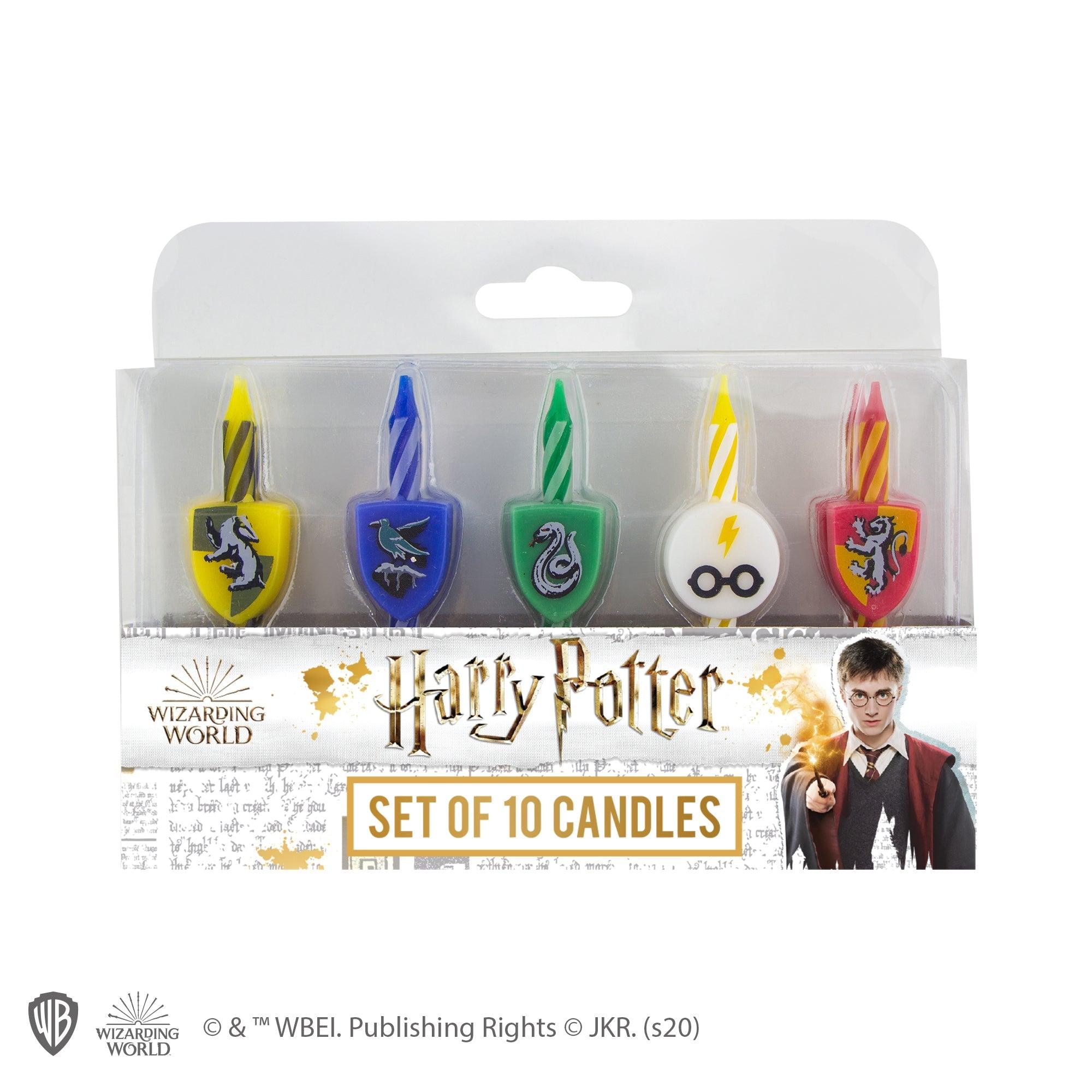 Set de 10 Bougies d’anniversaire Maisons Harry Potter - La Muchette