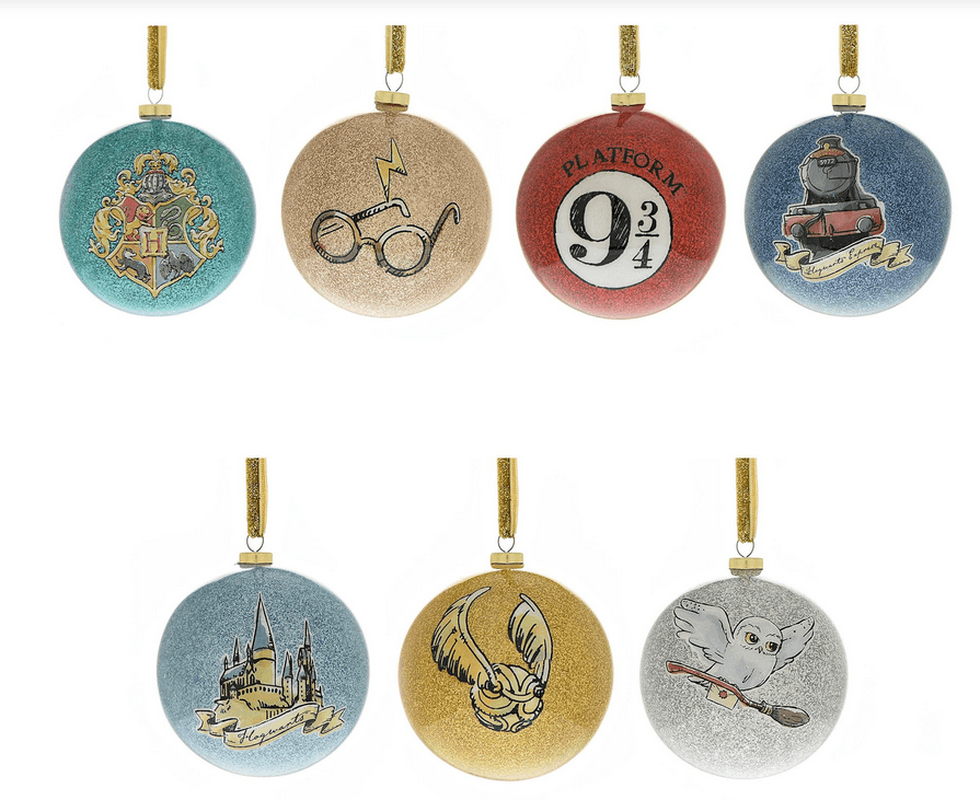 Set de 7 boules de noël - Charms pailletés - La Muchette