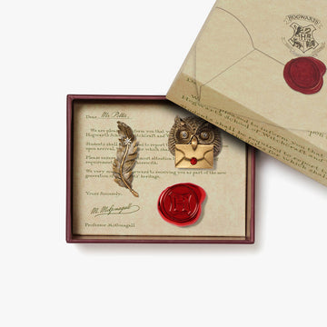 Set 3 pin’s lettre d'acceptation Poudlard – 25 ans de magie
