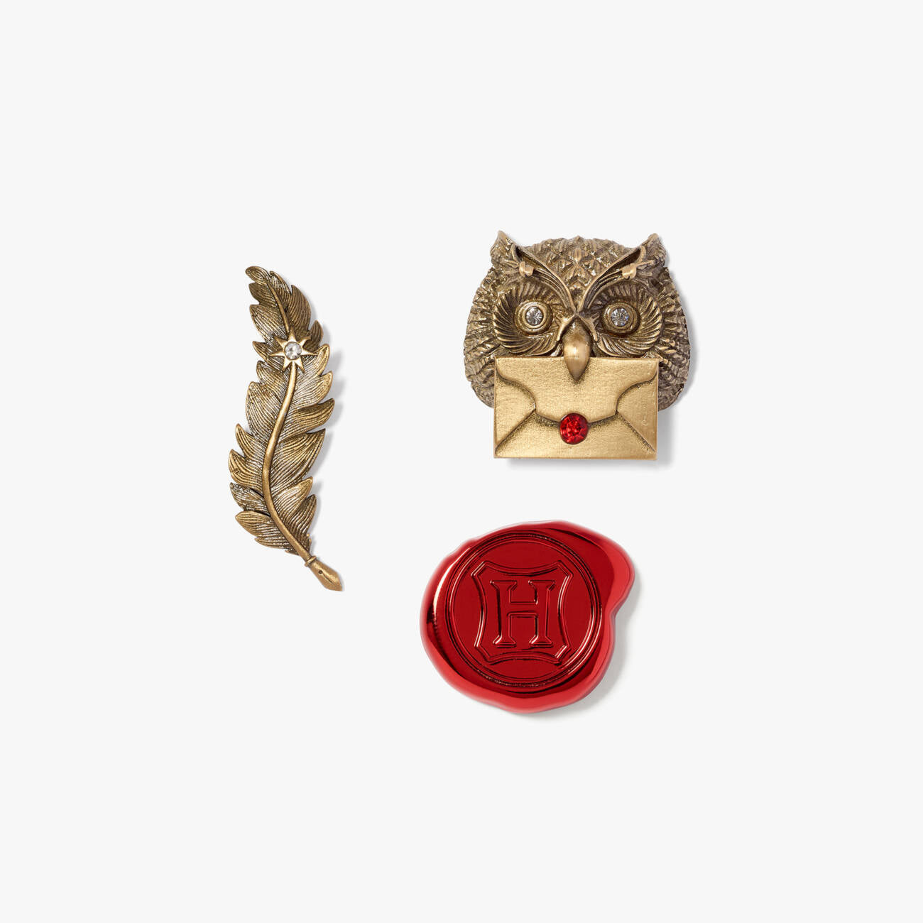 Set 3 pin’s lettre d'acceptation Poudlard – 25 ans de magie