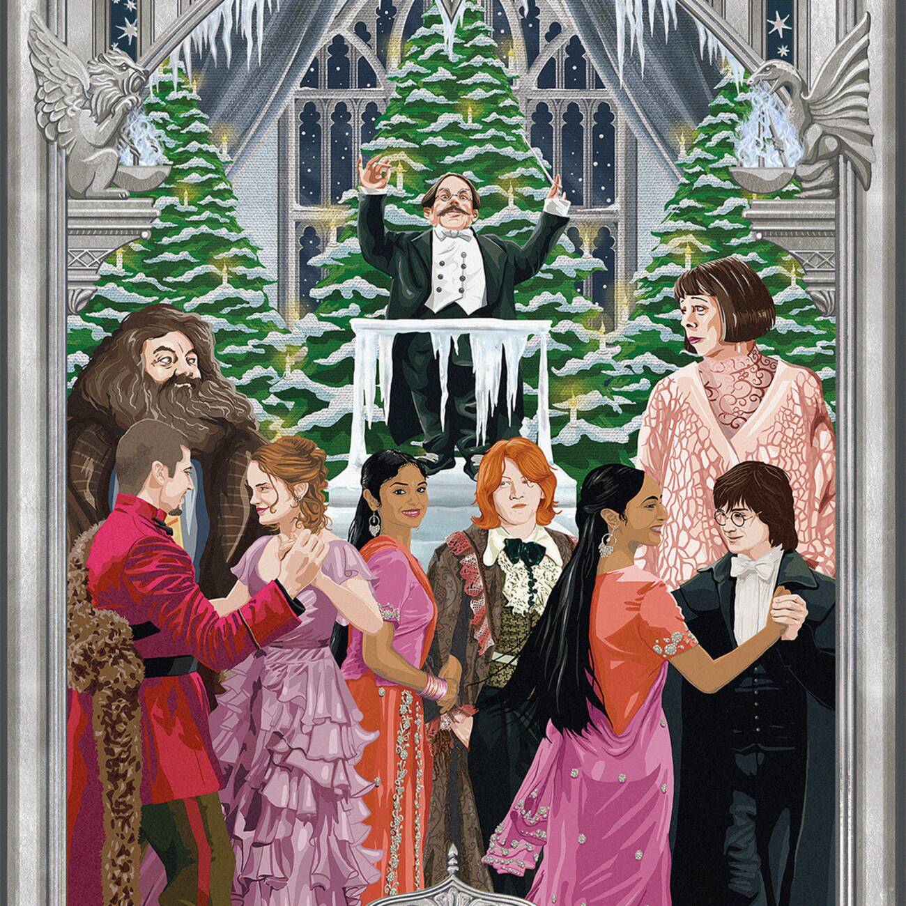 Set de 5 cartes MinaLima - Valse des champions au Yule Ball - La Muchette