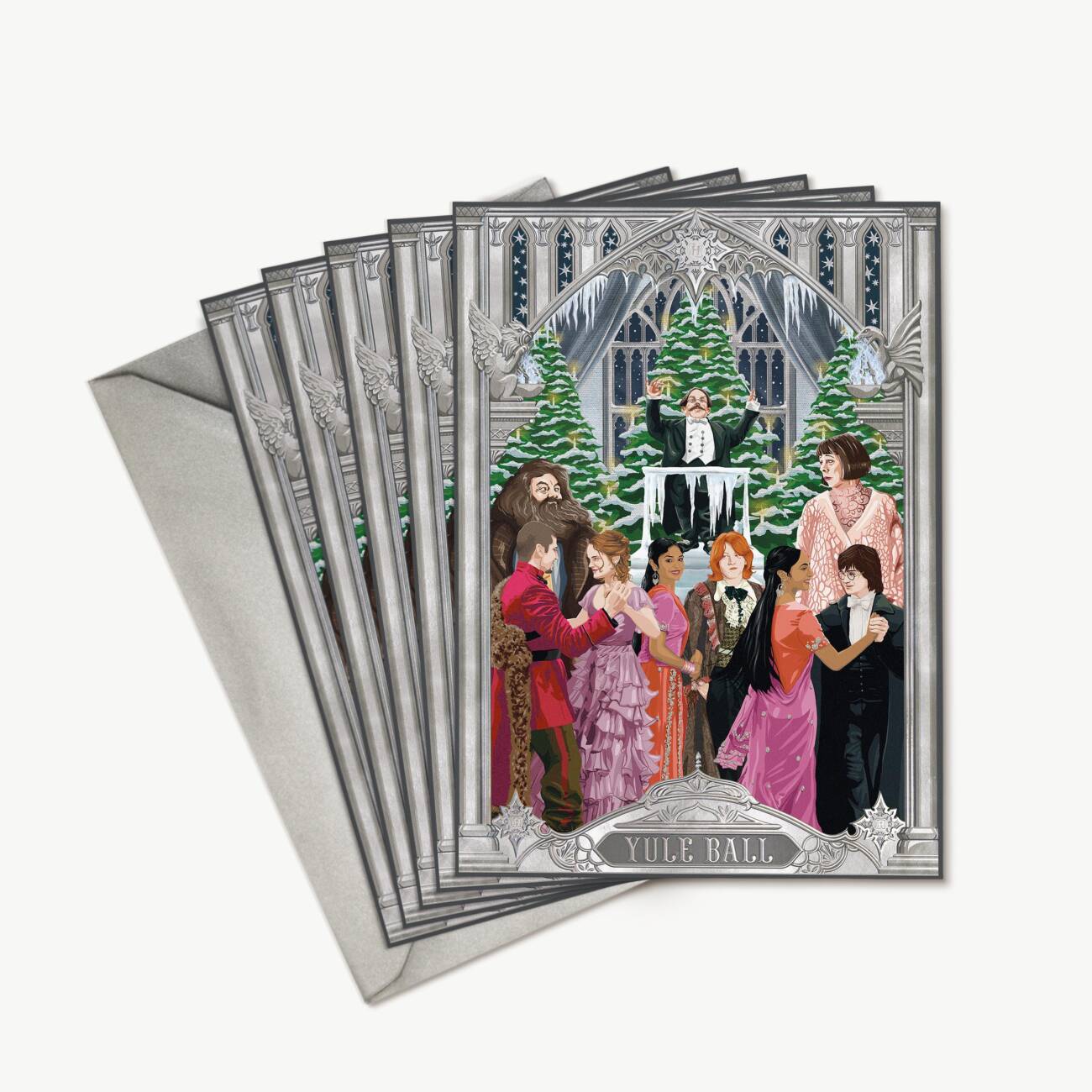 Set de 5 cartes MinaLima - Valse des champions au Yule Ball - La Muchette
