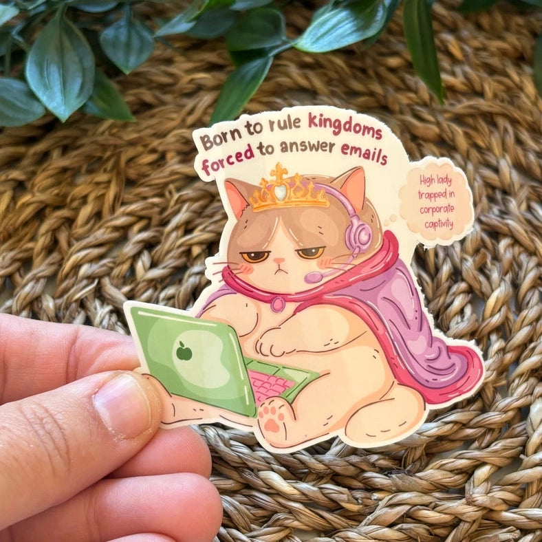 Sticker Né pour régner