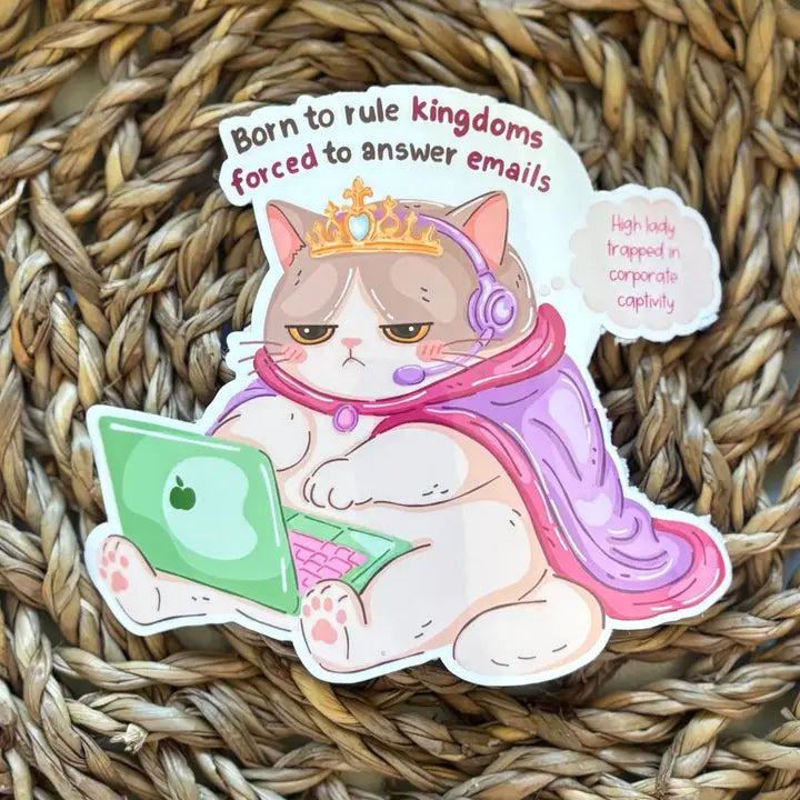 Sticker Né pour régner