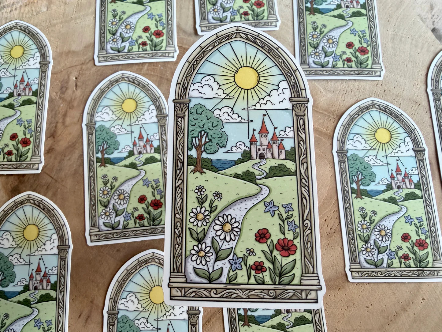 Sticker - Fenêtre Château