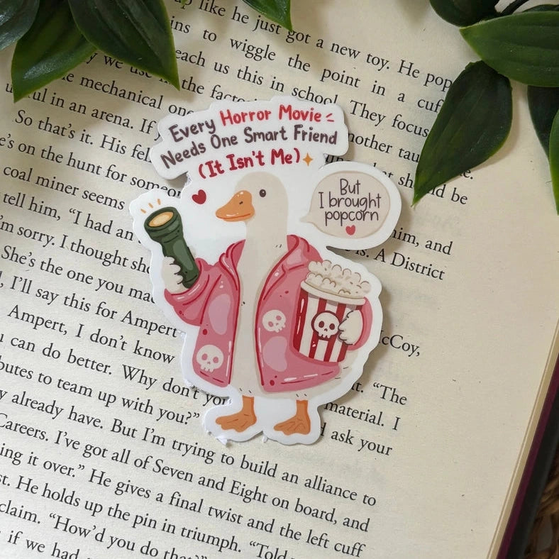 Sticker "chaque film d'horreur a besoin d'un ami futé" - La Muchette
