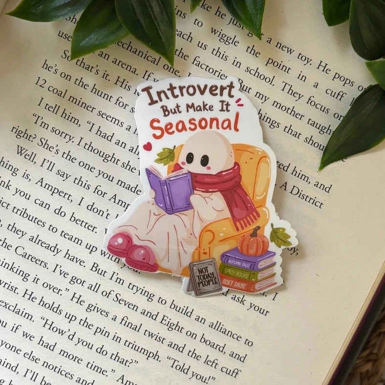 Sticker Introverti, mais en version automne - La Muchette
