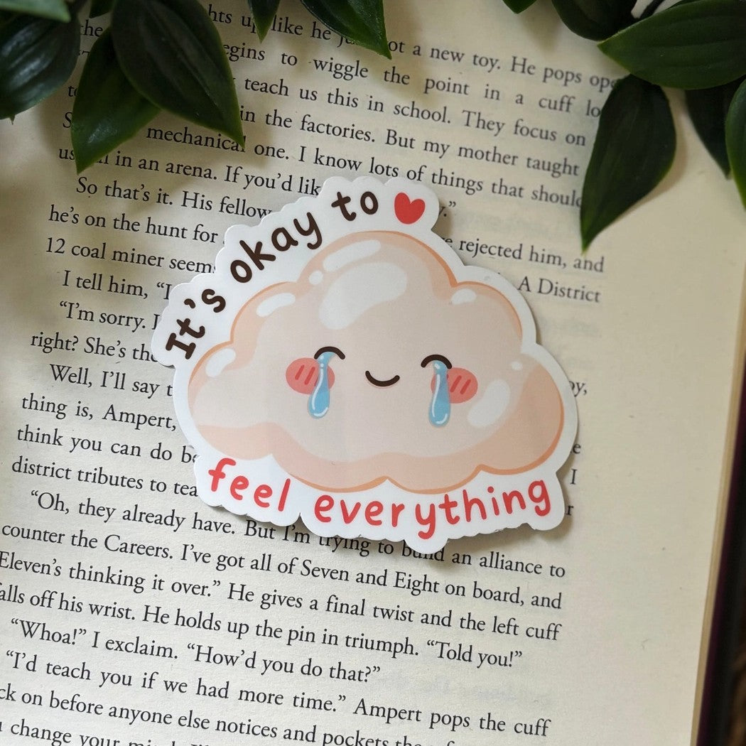 Sticker Nuage "C'est normal de tout ressentir"