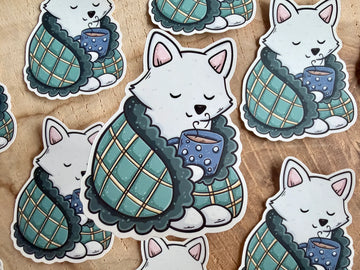 Sticker Renard Cosy