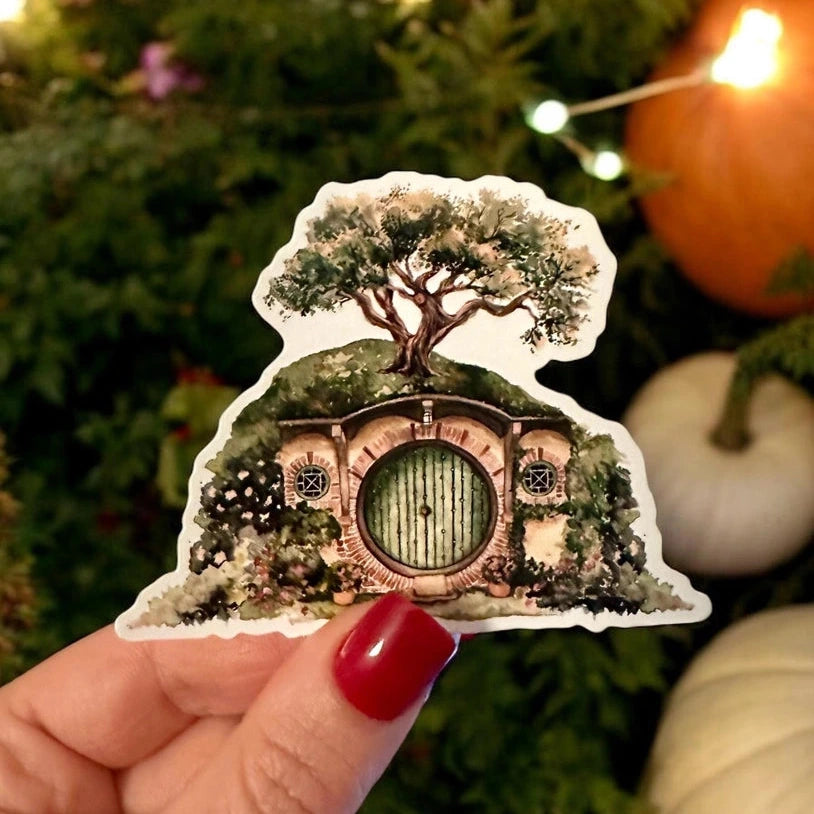 Sticker Trou de hobbit Aquarelle