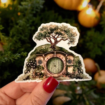 Sticker Trou de hobbit Aquarelle
