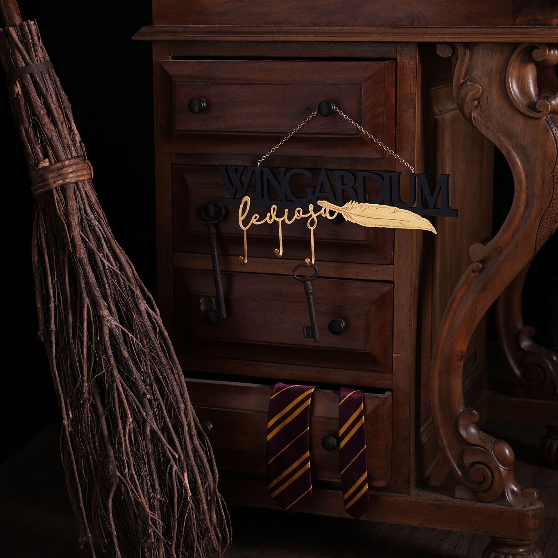 Suspension avec crochets pour clés - Wingardium Leviosa - La Muchette