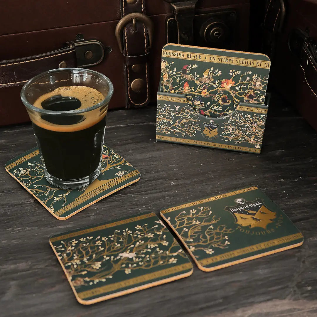 Lot de 4 sous-verres - Famille Black