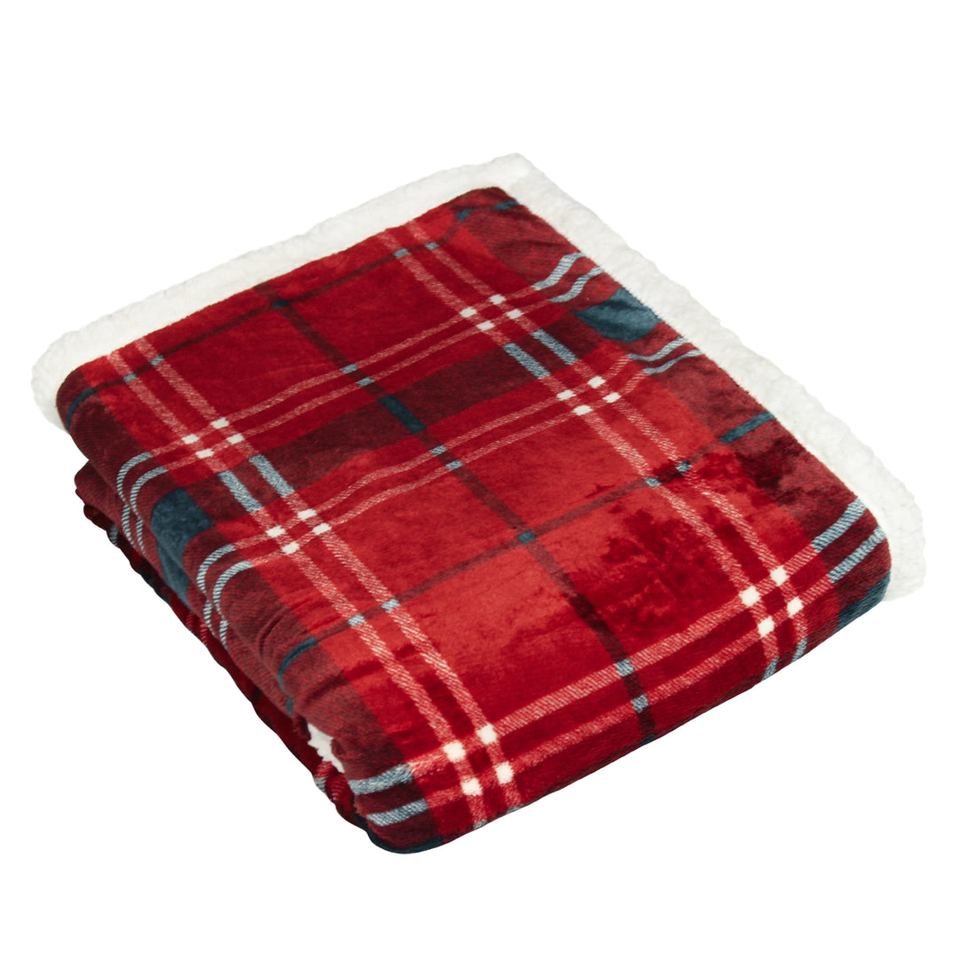Plaid Fluffy - Tartan rouge
