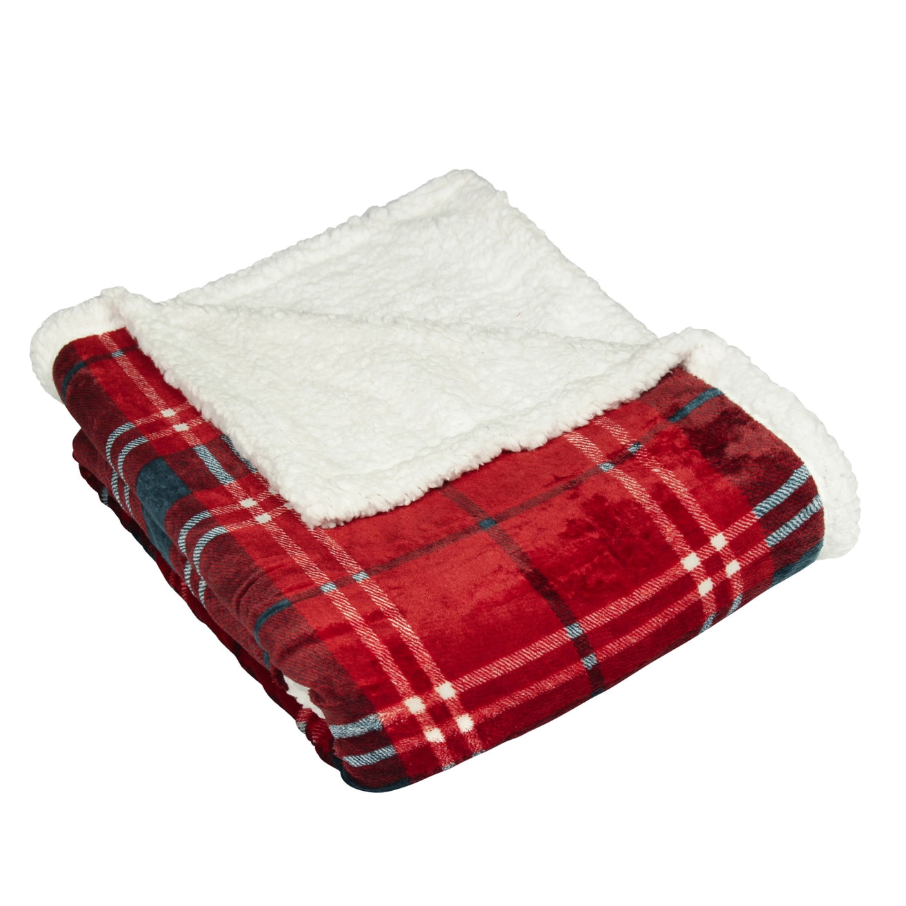 Plaid Fluffy - Tartan rouge