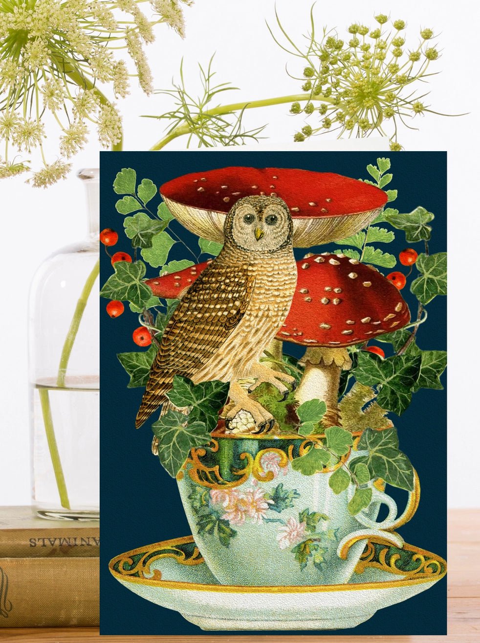 Carte de voeux - Tasse à thé - La Muchette