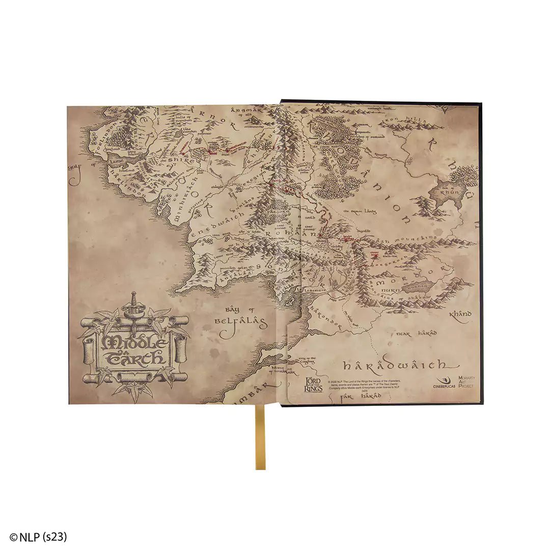 Carnet rigide avec Carte de la Terre du Milieu incluse - La Muchette