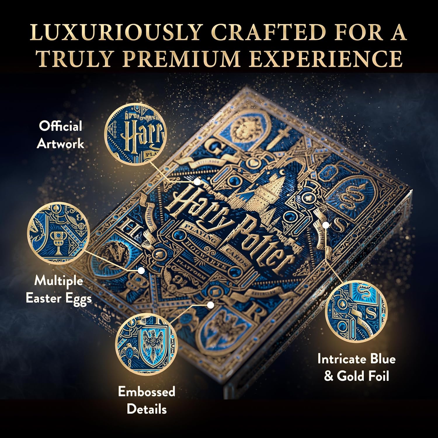 Jeu de cartes Harry Potter - Version bleue