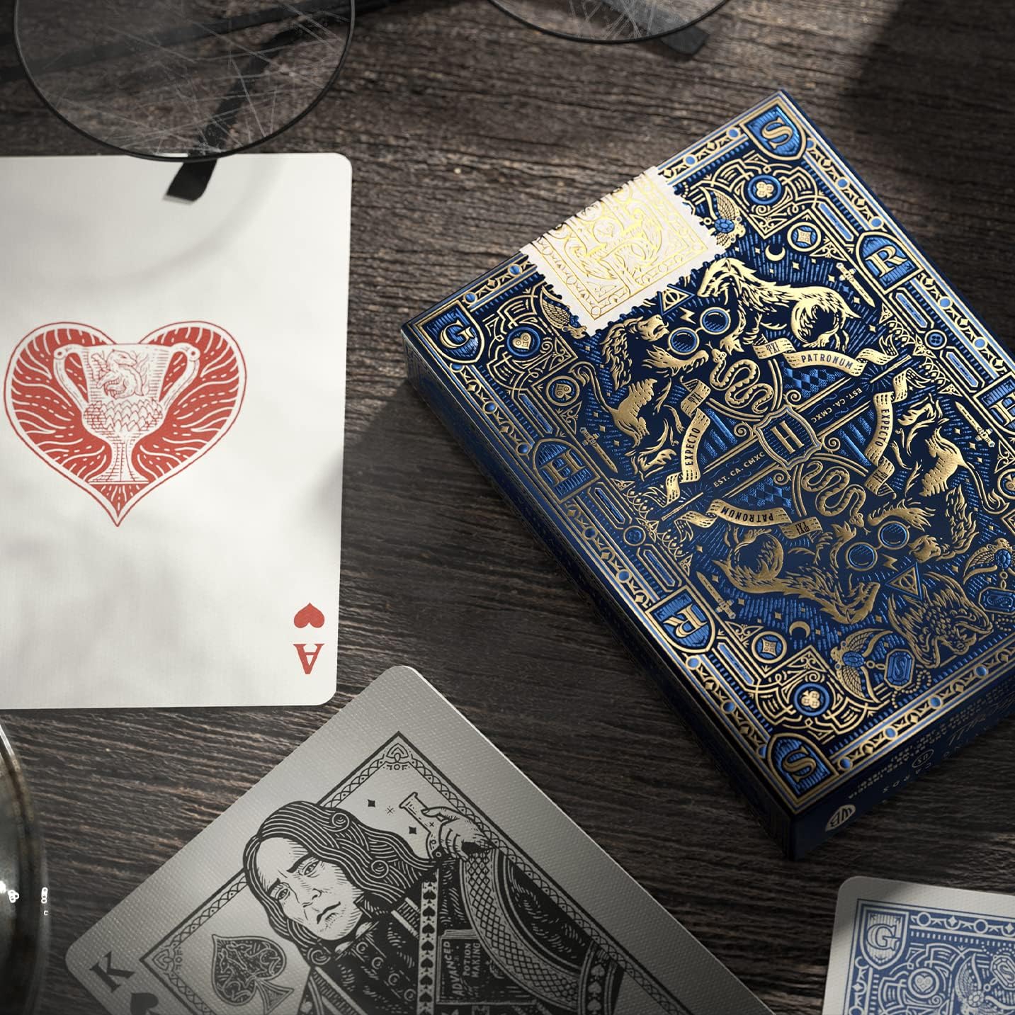 Jeu de cartes Harry Potter - Version bleue