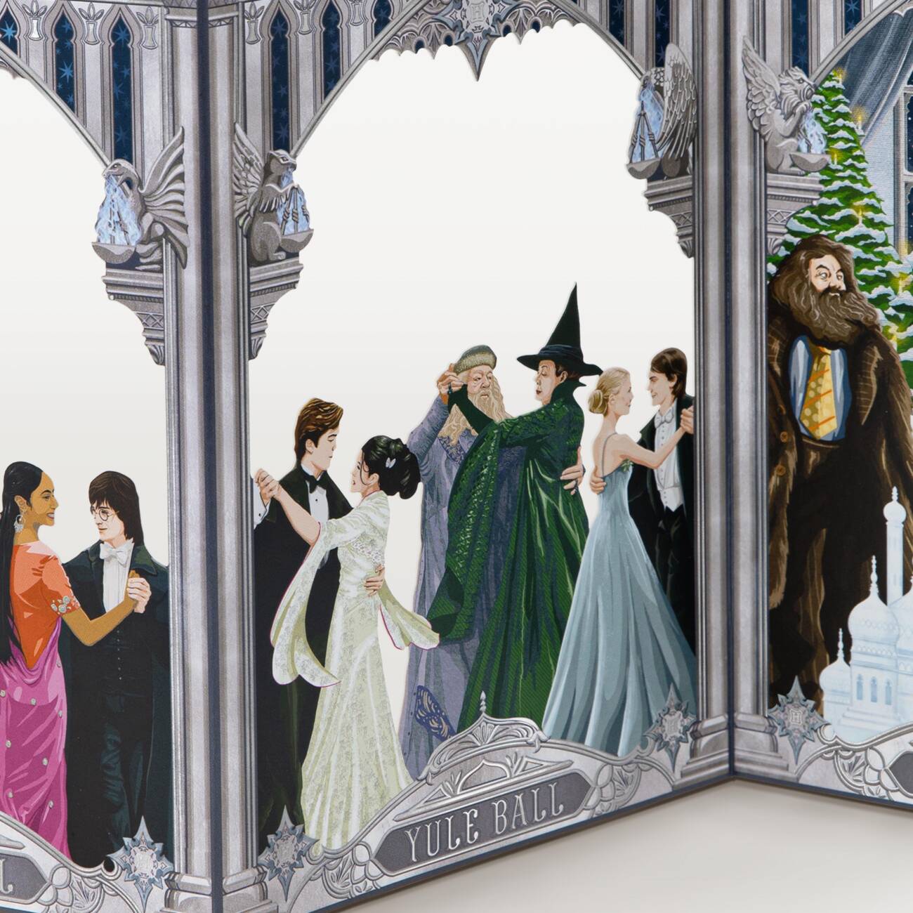 Carte 3D de Noël - Valse des champions au Yule Ball - La Muchette