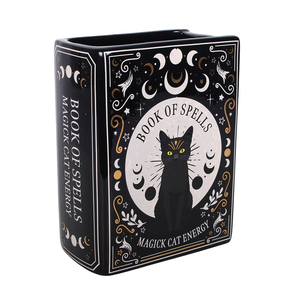Vase Livre Chat Noir "Book of Spells"