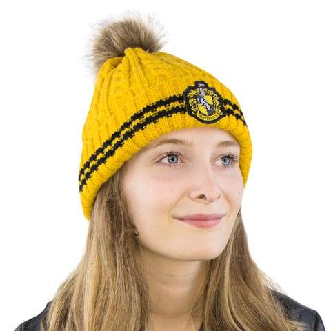 Bonnet à pompom - Poufsouffle - La Muchette