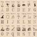Carte 2 volets Alphabet Harry Potter - La Muchette