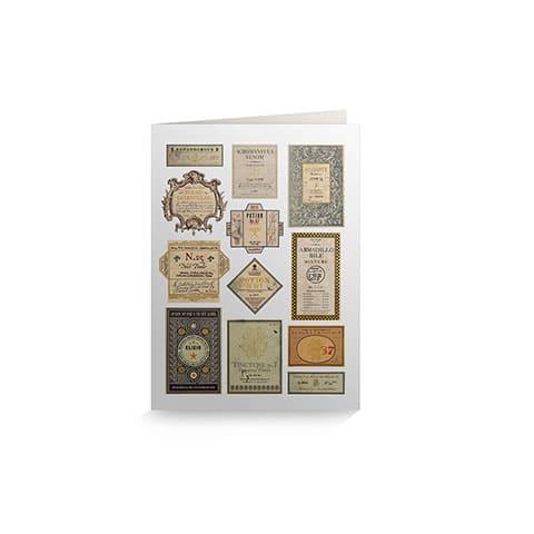 Carte 2 volets Labels de potions - La Muchette