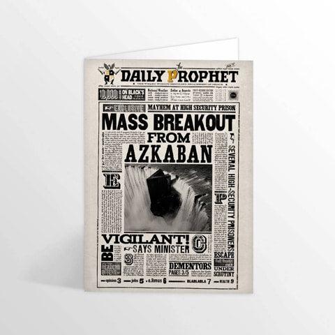 Carte de voeux lenticulaire Mass Breakout From Azkaban - La Muchette