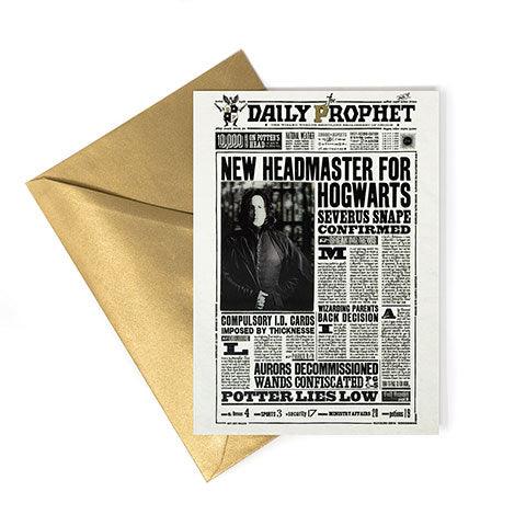 Carte de voeux lenticulaire - New Headmaster for Poudlard - La Muchette