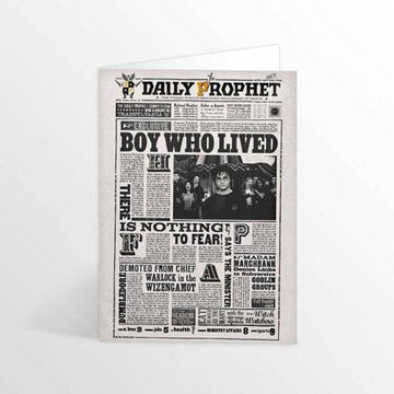 Carte de voeux lenticulaire The Daily Prophet - Boy Who Lived - La Muchette